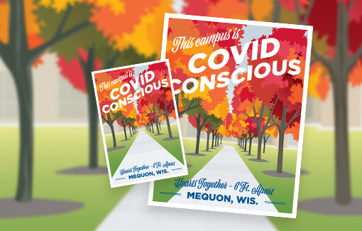Preview of the Covid Conscious Campus Trees posters