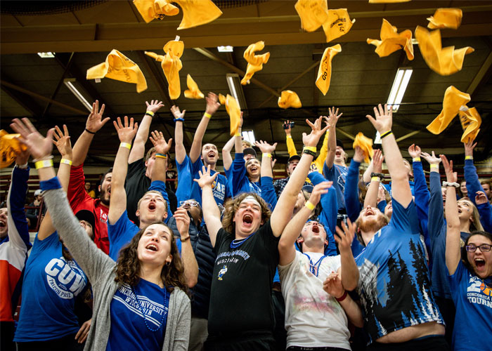 Students cheering at CIT